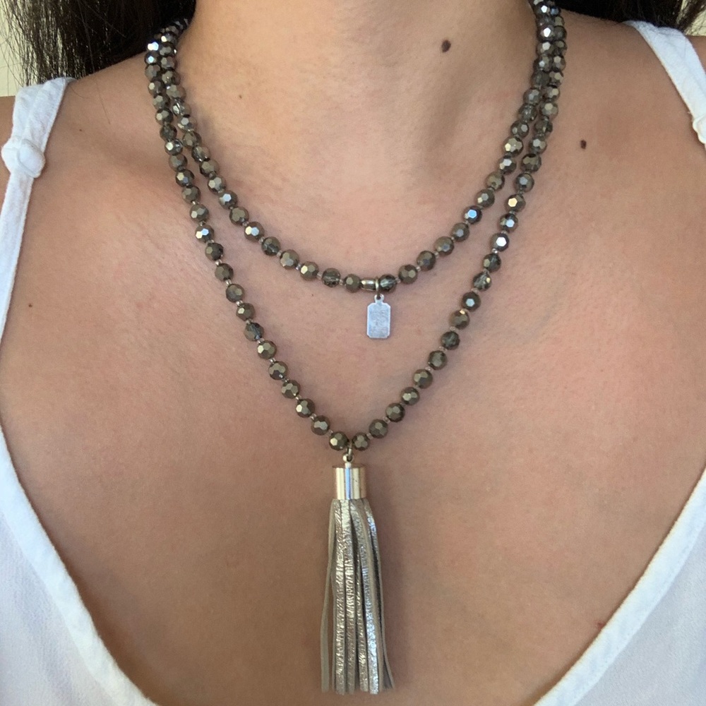 Marrin Costello Beaded Tassel Necklace